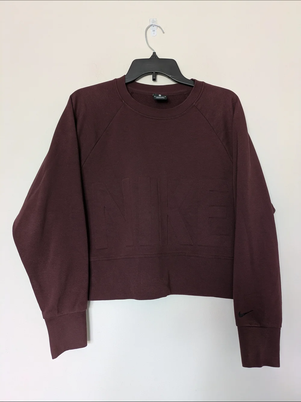Nike Women's Maroon Crewneck Sweatshirt Sz M